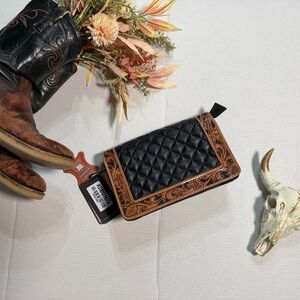 American Darling Black and Brown Crossbody Bag